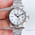 Noob Factory V7 Swiss 3186 Rolex Explorer II Watch Stainless Steel White Face_th.jpg